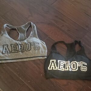 Aero 87 Sports Bras in Gray and Black Size Xl